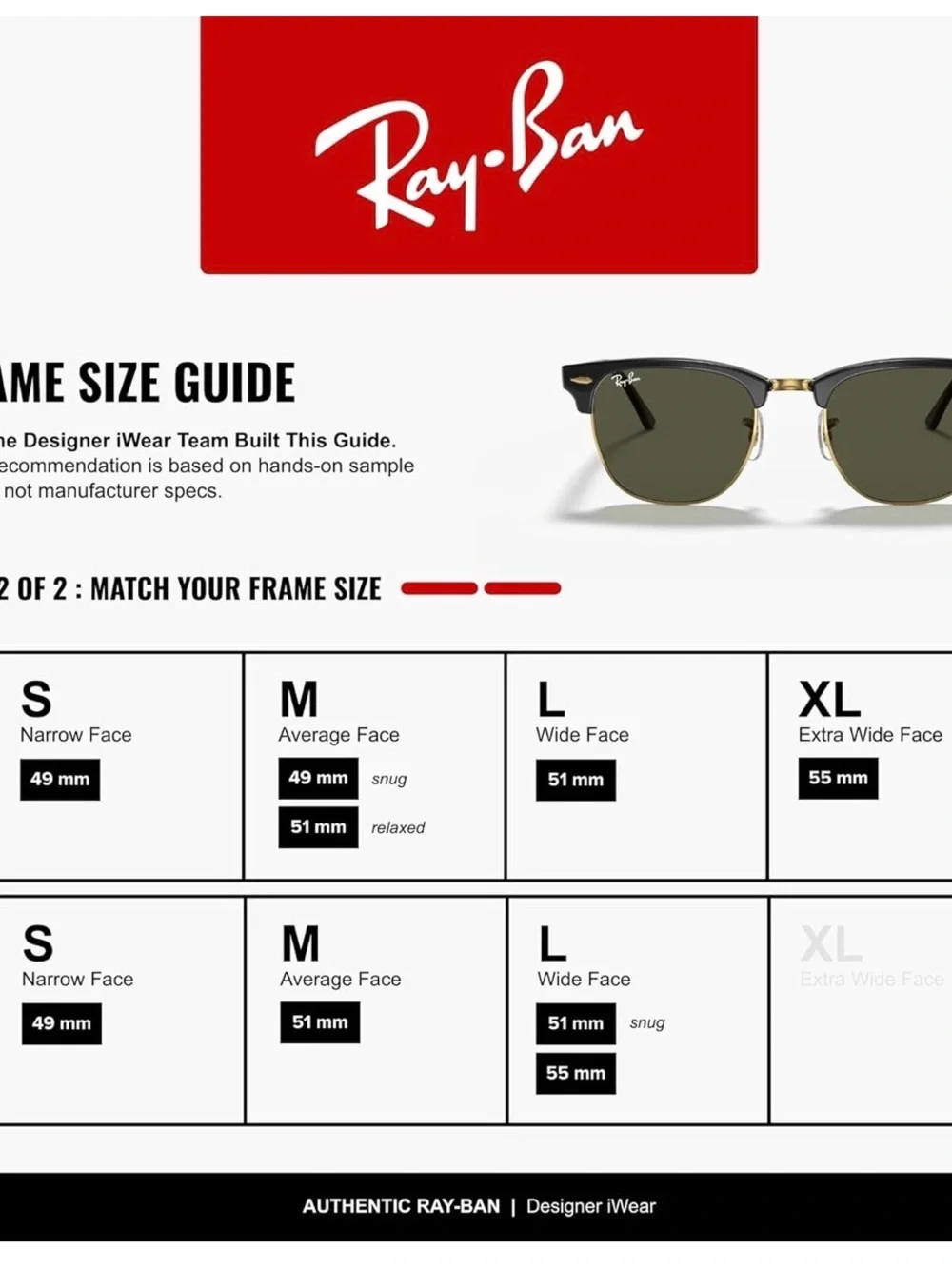 Ray-Ban RB3016 Clubmaster Classic Square Sunglasses for Men for Women L 51mm